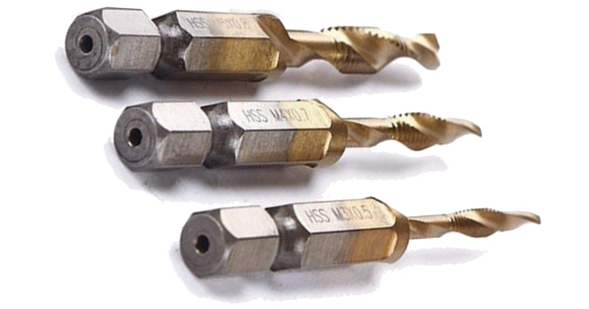 Combination Drill Tap Sets TiN HSS ALL SIZES