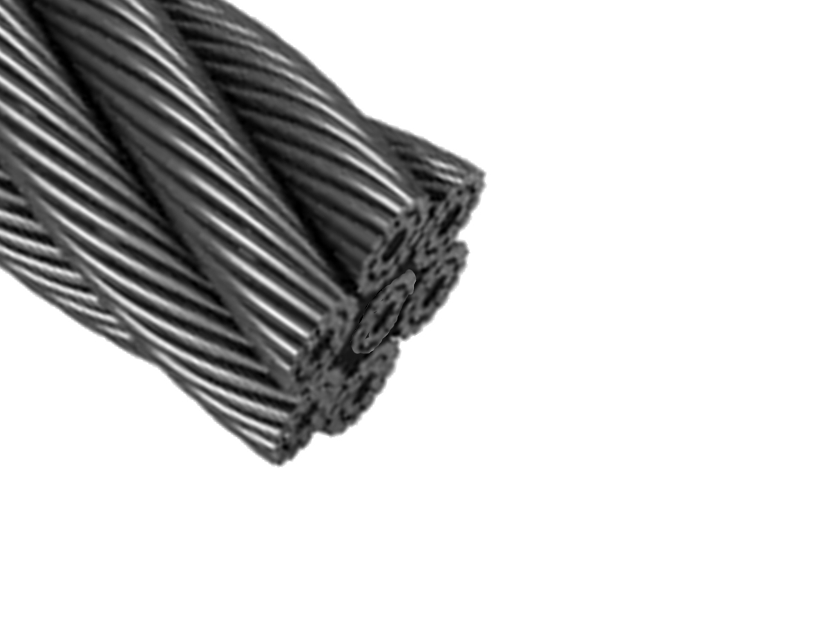 26.0mm 6×25 G1770 Galvanised Steel Wire Rope