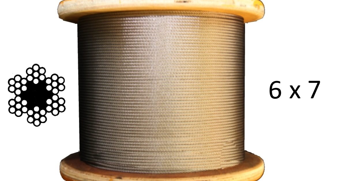 3.0mm 6x7 G1570 Galvanised Steel Wire Rope - Low Cost Wire