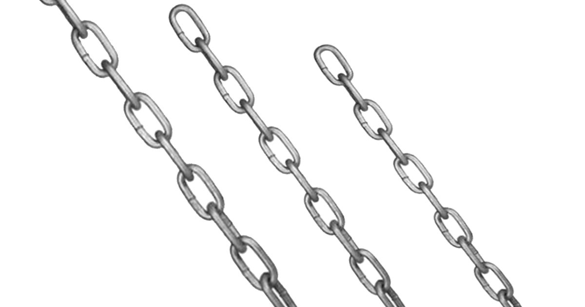 Long Link Galvanised Steel Trailer Safety Chain ALL SIZES