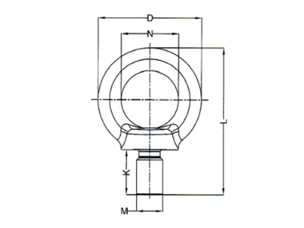 Eye Bolt DIN 580 Galvanised Steel G80 ALL SIZES