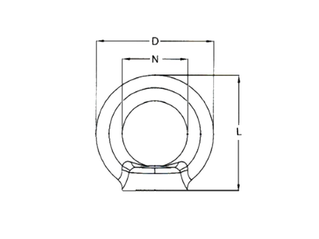 Eye Nut G80 Galvanised Steel ALL SIZES