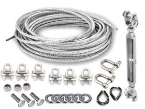 AL340 Stainless Steel Guy Wire Kit 1