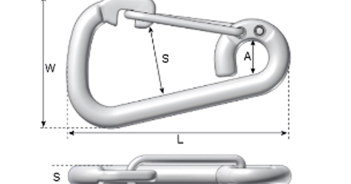 Safety Spring Hook G316 Stainless Steel ALL SIZES