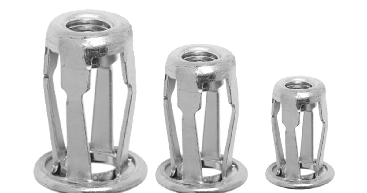 Jack Nut Zinc Plated Steel Large Flange ALL SIZES