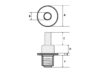 Adj Slip-Lox Std Knurled Cap C2 dimension Diagram