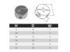 Collar Stop Clamp 2 Bolt Dimensions