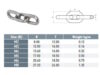 Short Link Chain 316 Dimensions