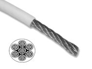 7X19 PVC Coated G316 Stainless Steel Wire Profile
