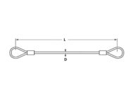 Safety Tether Soft Eye Soft Eye Dimensional Diagram