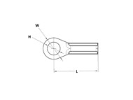 Stamped Swage Eye Dimensional Diagram