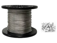 Swages and 1x7 Nylon Coated Stainless Steel Wire