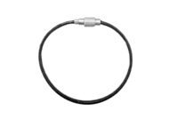 Black Coated Tag Wire with Clasp