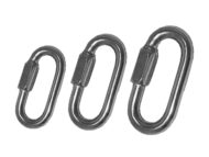 Gym Cable Screw Lock Carabiner Zinc Plated Steel Assortment