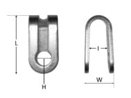 Gym Cable Swivel U Bracket Dimensions