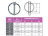 Lynch Pin Dimensional Table