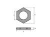 Slip-Lox Mounting Nut Dimension Diag