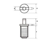 Std Flat Cap Dimension Diag