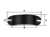 Flush Shield Grommet Dimensions