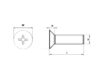 Dim Diagram CSK Machine Screw