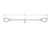 Safety Tether Eye Eye Dimensional Diagram