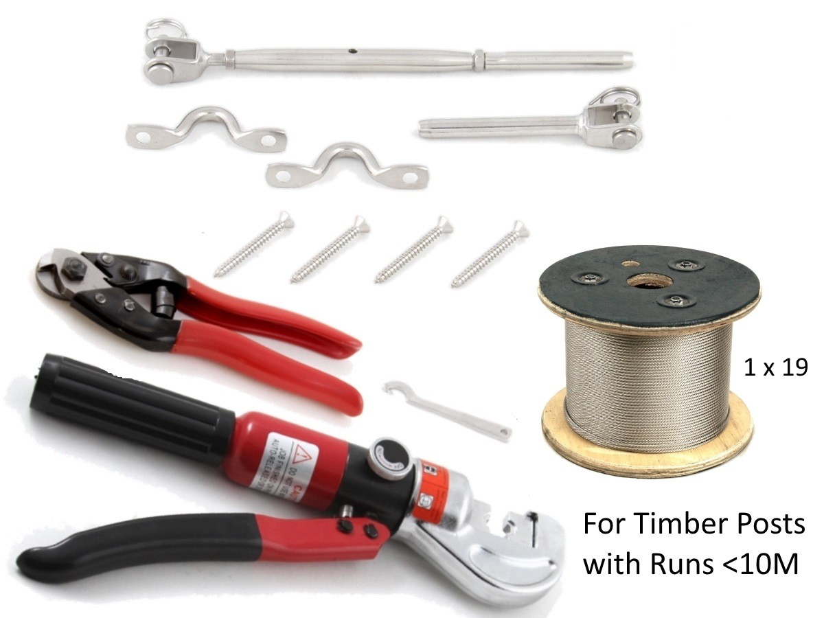 1x19 Jaw Swage Rigging CS Screw SRTT Saddles Tools