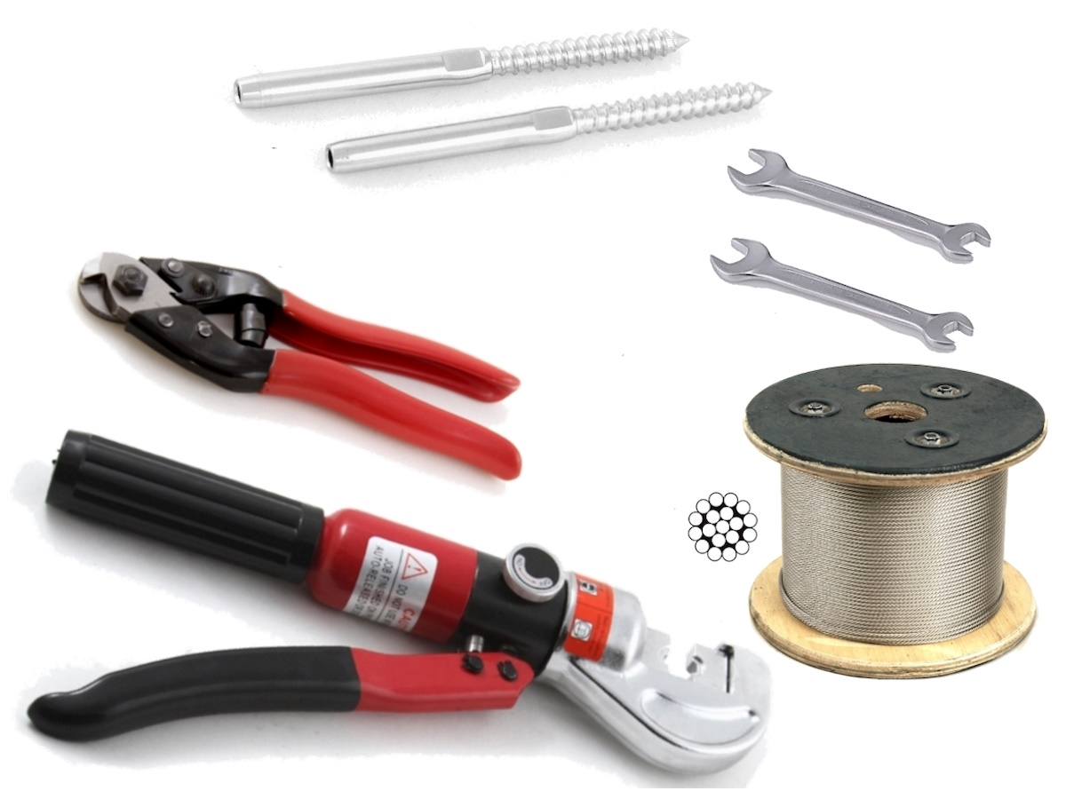1x19 Wire BTT Lag Screw kits Cutter HDHS Spanner