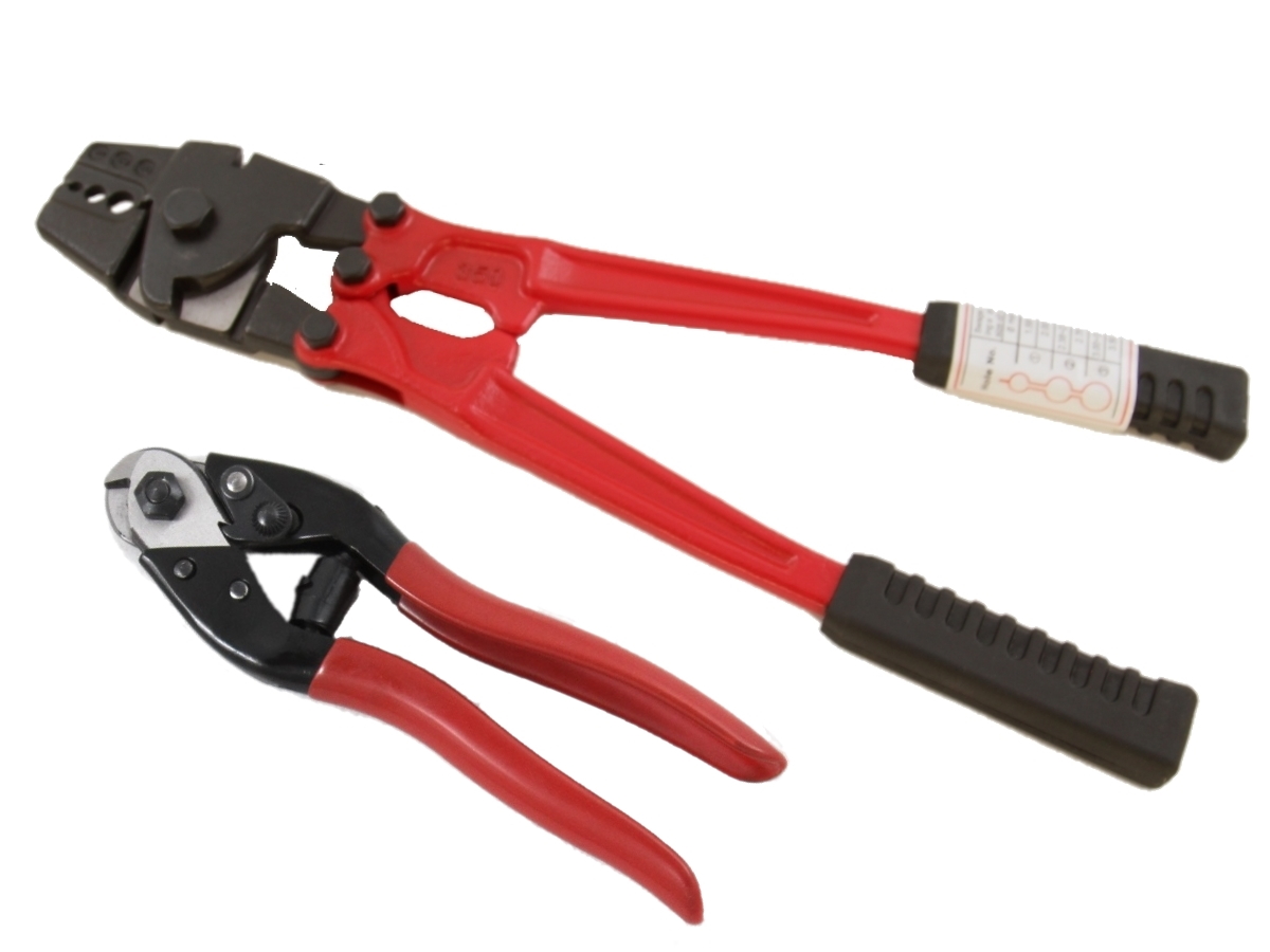 Heavy Duty Manual Swager and Light Duty 200mm Cutting Tool