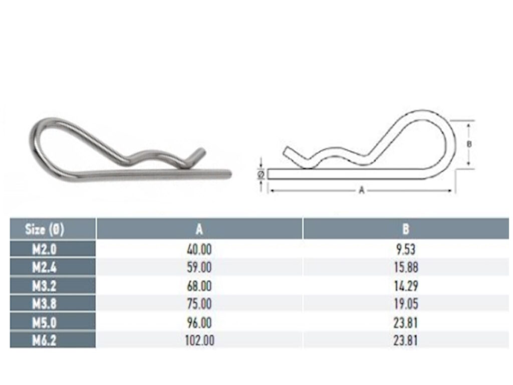 R-Clip G304 Stainless Steel ALL SIZES - Low Cost Wire