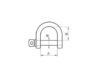 Dee Shackle Wide Mouth G316 Stainless Steel ALL SIZES