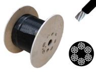 Black PVC Coated 6x19 Galvanised Wire Rope Reel Structure Detail