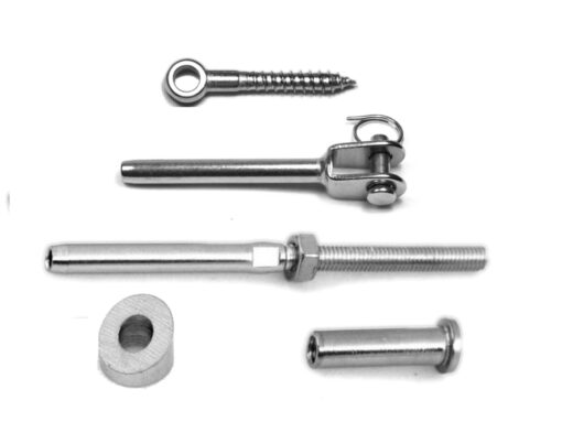 Swage Bolt Hex Adjuster Fork Terimal Lag Eye Screw