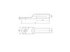Aluminium Lug Dimension Diagram