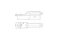 Aluminium Lug Dimension Diagram