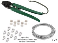 0.6mm 0.8mm 1x7 Wire Swages, Thimbles Forged Tool