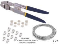 0.6mm 0.8mm 1x7 Wire Swages, Thimbles Stainless Tool