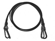 Black Coated Safety wire Spring Hooks