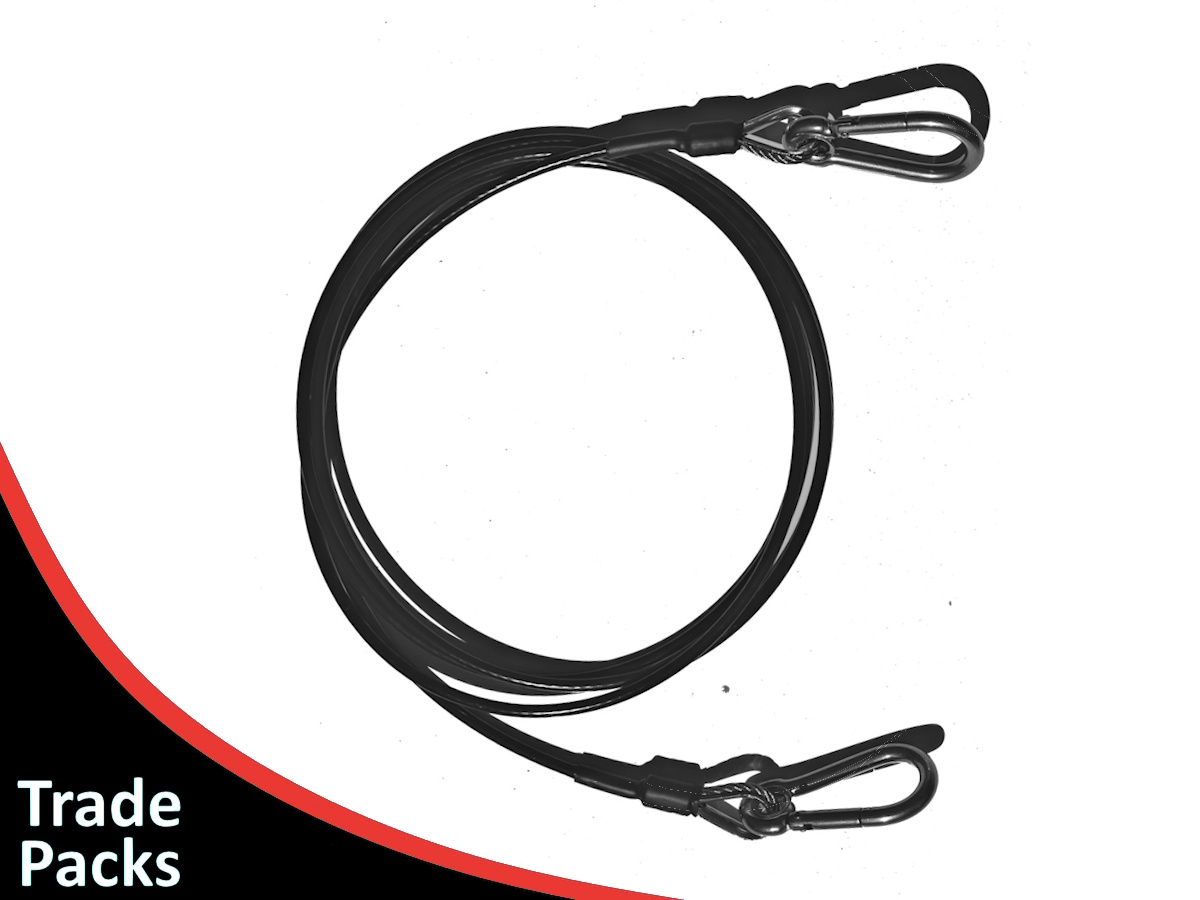 Trade Packs Black Coated Safety wir