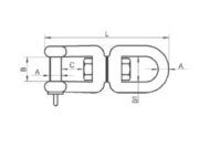 Eye Jaw Swivel Dimension Diagram