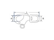 Swivel Snap Shackle Dimension Diagram