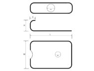 Fence C Clip Dimension Diagram