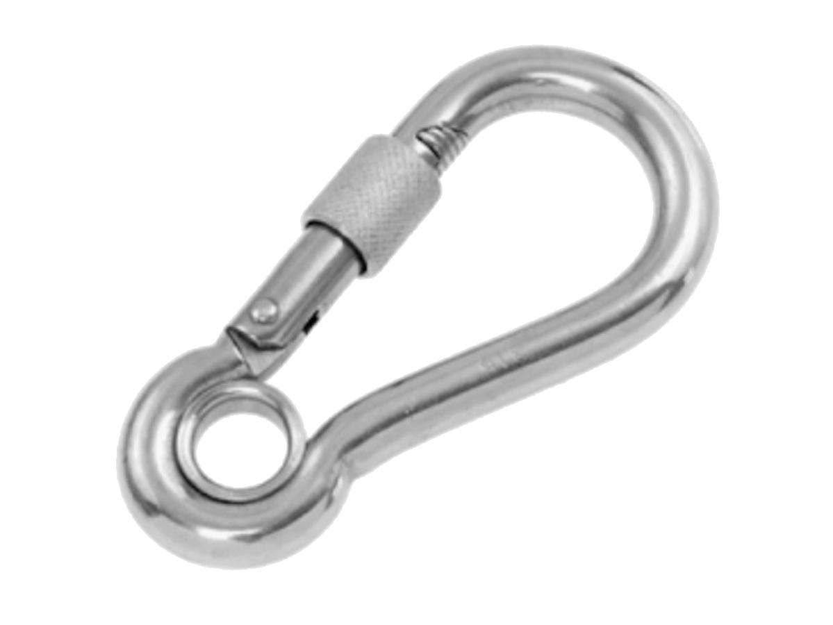 Screw Lock Spring Hook with Eye