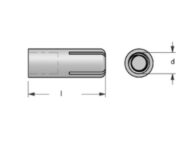 Drop In Anchor G316 Stainless Steel Dimensional Diagram