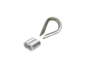 Galvanised Thimble and Aluminium Hourglass Swage